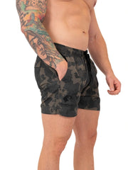 men's swimwear goatee swimwear camo green with integrated lining