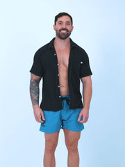 maillots pour hommes goatee swimwear vibrant blue